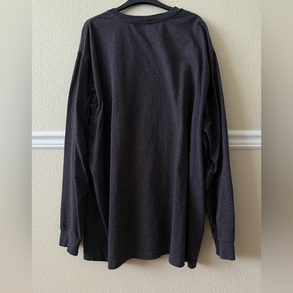 Carhartt Men’s Long Sleeve T-Shirt w/ Pocket Charcoal Gray Size 2XL - Picture 4 of 8